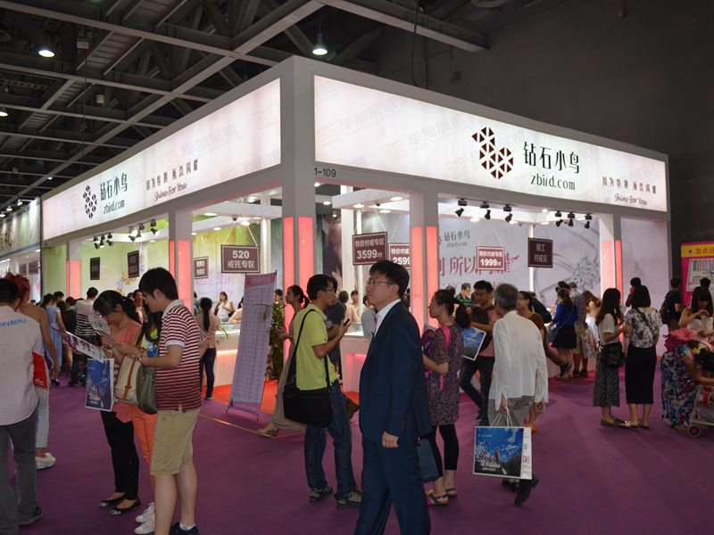 鉆石小鳥婚博會設(shè)計(jì)搭建